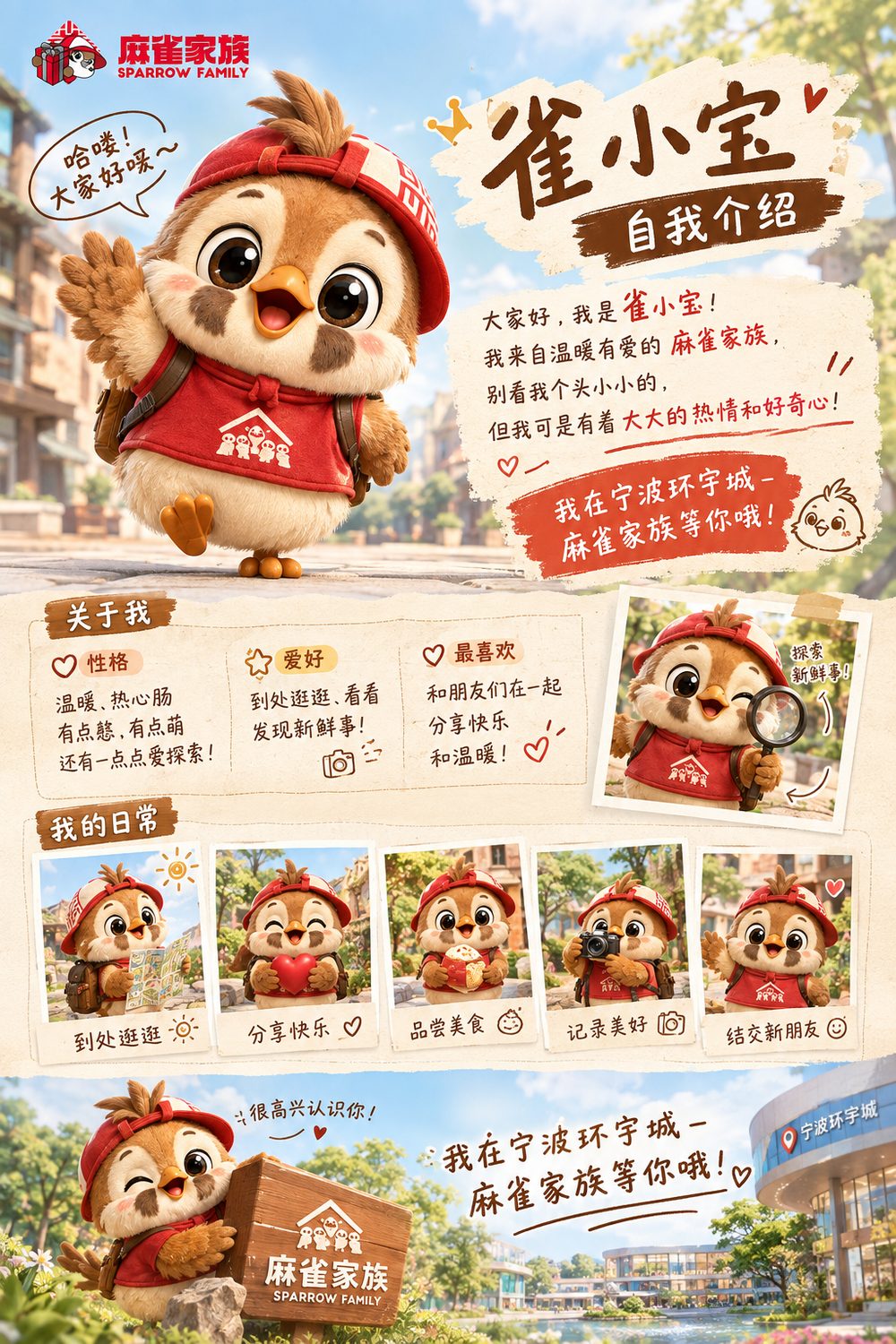 雀小宝周边海报