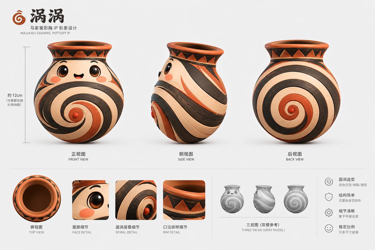 涡涡三视图