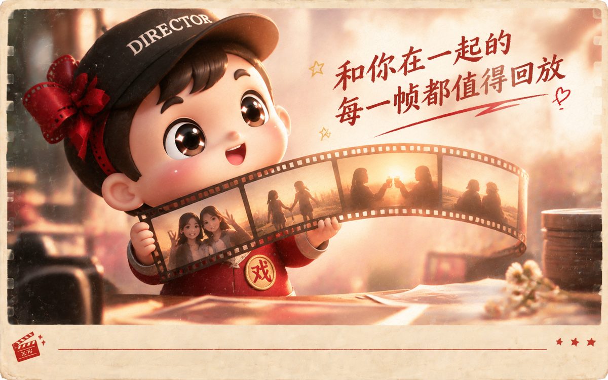 戏戏明信片